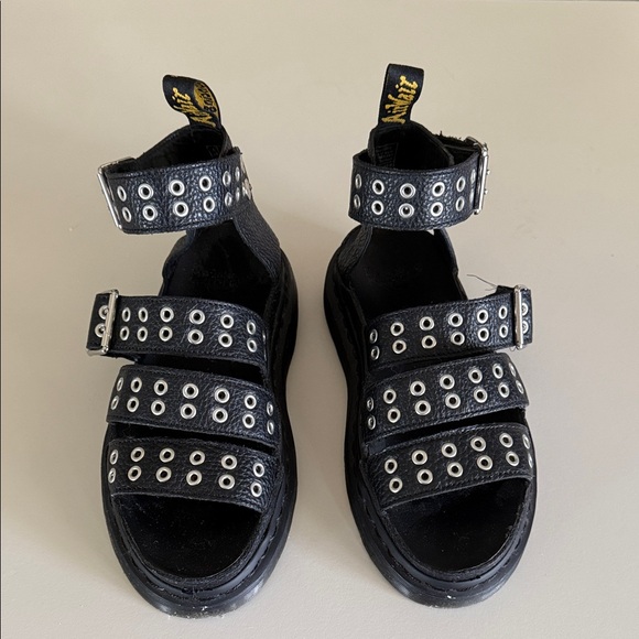 Dr. Martens Black Grommet Sandals WORN TWICE - Picture 6 of 6